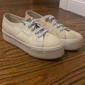Superga tie dye platform sneakers, 6.5